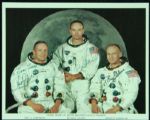 Apollo 11 Crew Signed Photo with Neil Armstrong, Michael Collins & Buzz Aldrin (PSA/DNA)