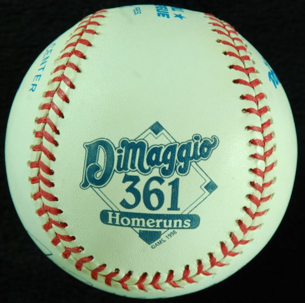 Joe DiMaggio Single-Signed OAL Baseball 361 HRs (JSA)