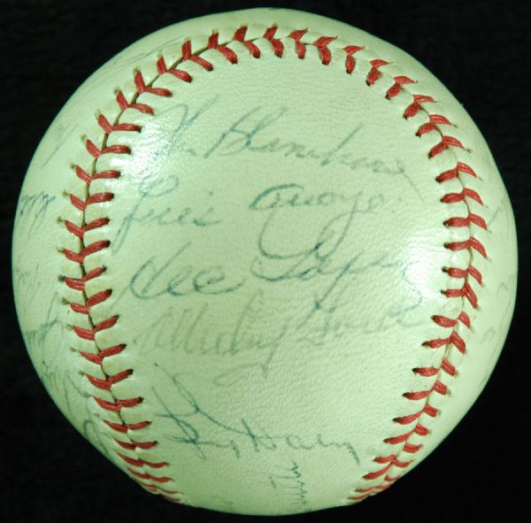 1962 New York Yankees Team-Signed Baseball (23 Signatures)