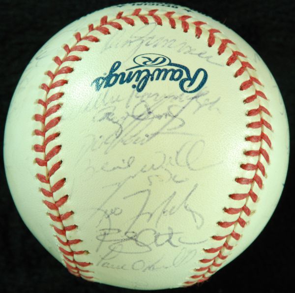 1999 New York Yankees World Champs Team-Signed Baseball (34 Signatures)