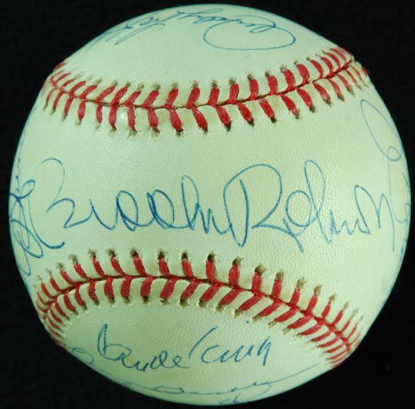 Multi-Signed Baseball Greats Signed Baseball (18 Signatures)