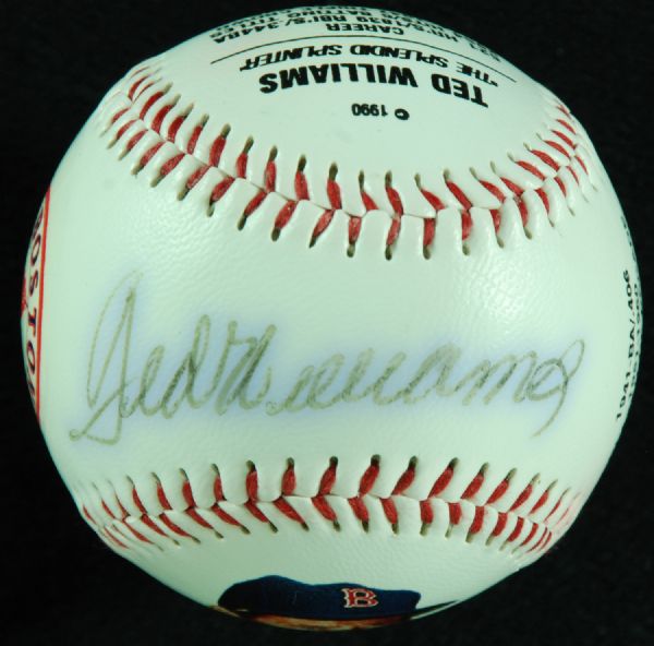 Ted Williams Single-Signed Fotoball