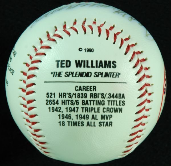 Ted Williams Single-Signed Fotoball