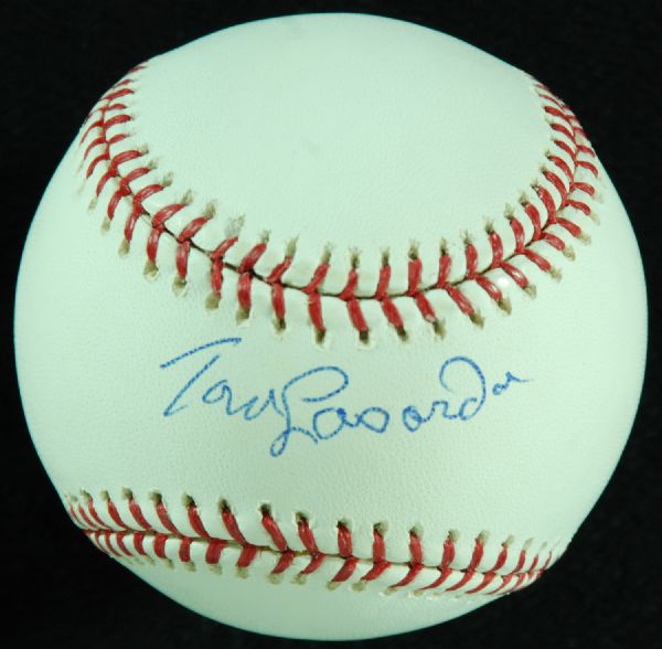 Tom Lasorda Single-Signed OML Baseball (Steiner)