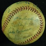Jackie Robinson, Roy Campanella (Twice), Jesse Owens Signed Baseball (11 Signatures) (PSA/DNA)