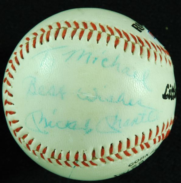 Mickey Mantle Single-Signed Baseball (PSA/DNA)