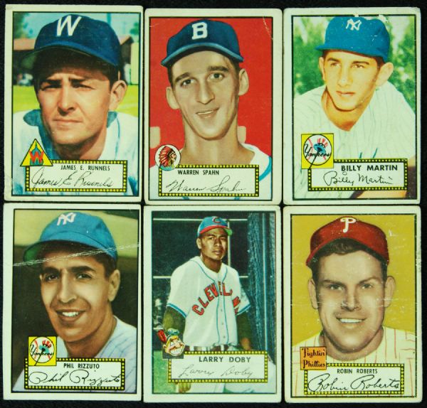 1952 Topps Baseball Low-Number Near-Set (309) 