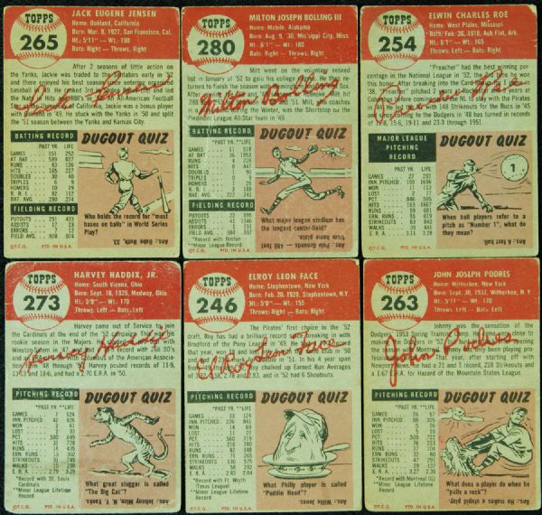 1953 Topps Baseball Complete Set (274)