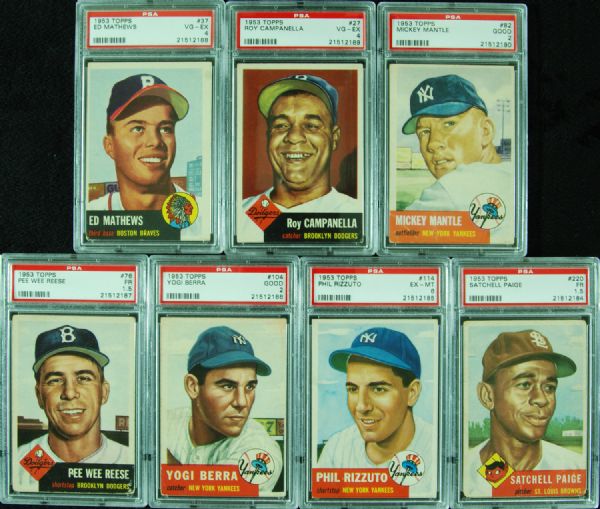 1953 Topps Baseball Complete Set (274)