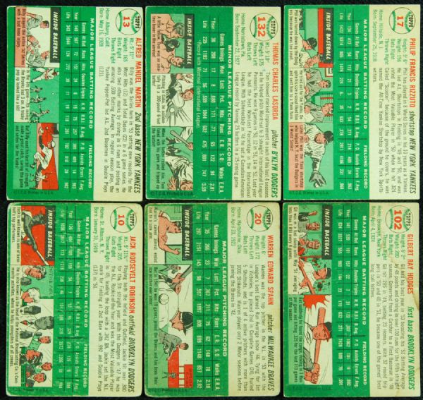 1954 Topps Baseball Complete Set (250)