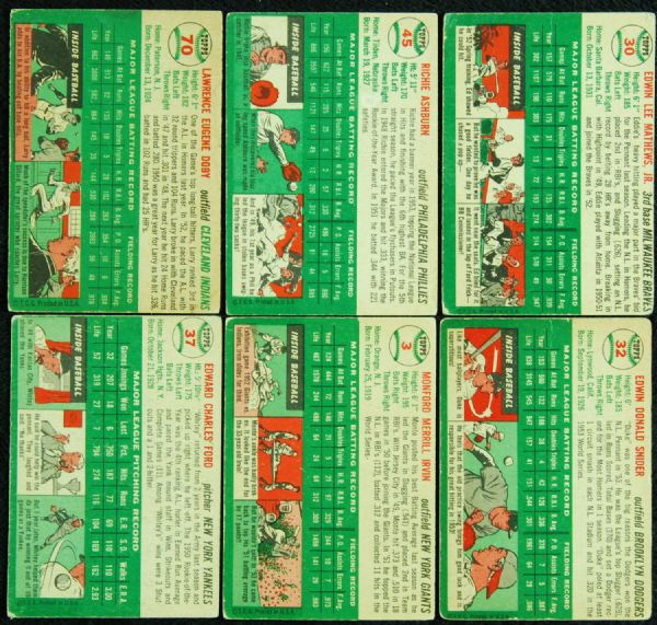 1954 Topps Baseball Complete Set (250)