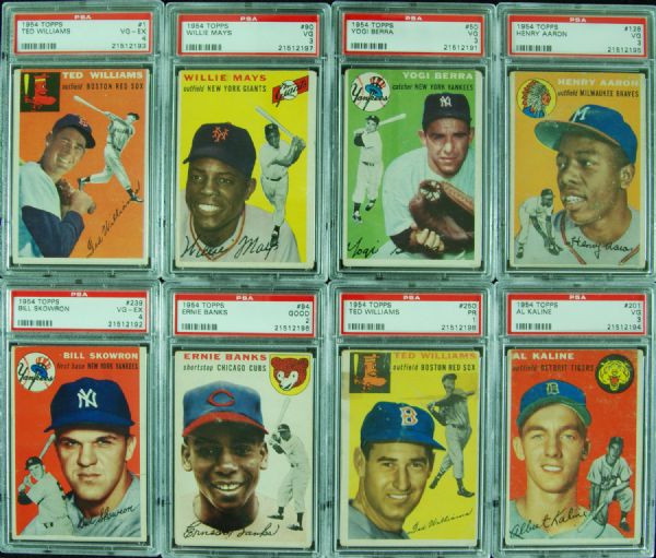 1954 Topps Baseball Complete Set (250)