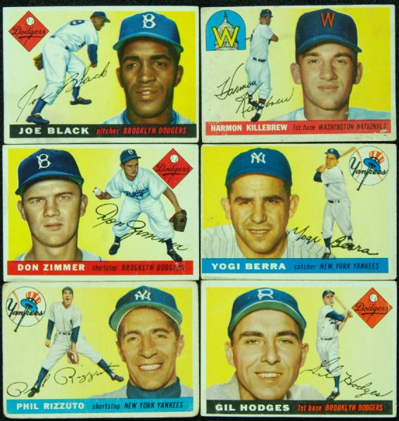 1955 Topps Baseball Complete Set (206)