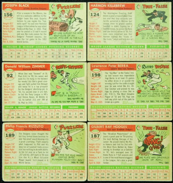 1955 Topps Baseball Complete Set (206)