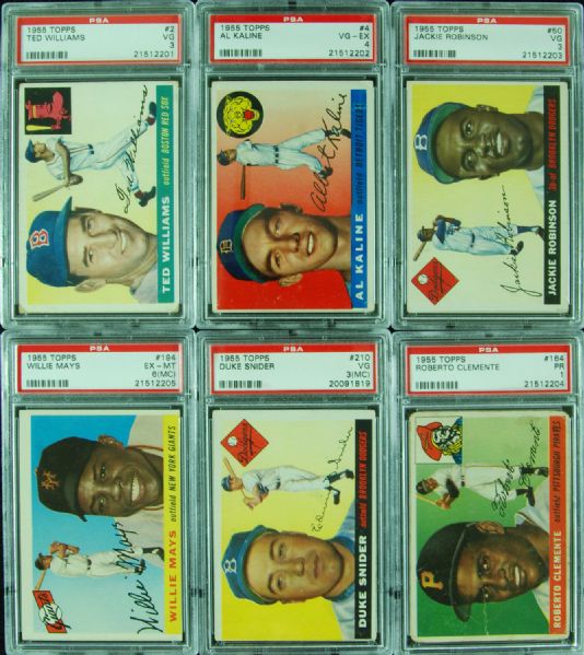 1955 Topps Baseball Complete Set (206)