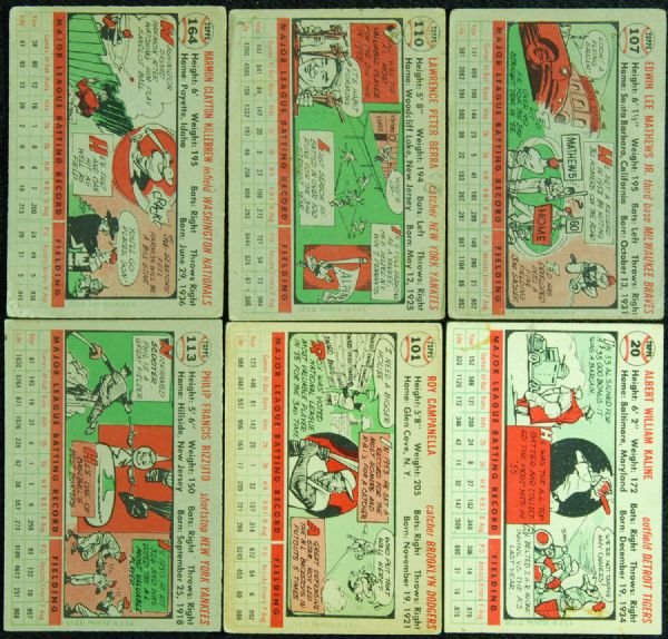 1956 Topps Baseball Complete Set (340)