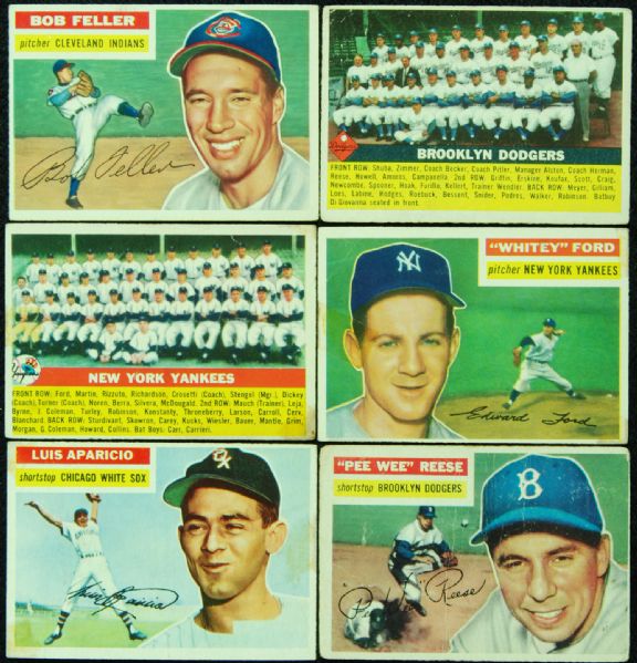 1956 Topps Baseball Complete Set (340)