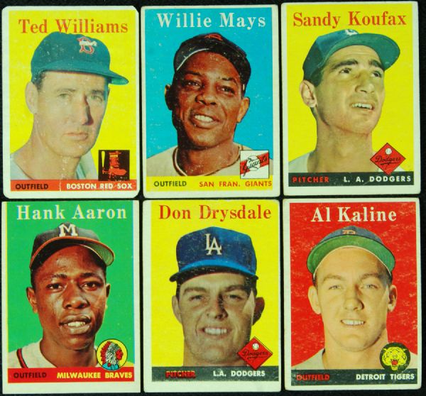 1958 Topps Baseball Complete Set (494)