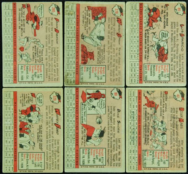 1958 Topps Baseball Complete Set (494)