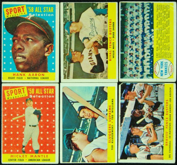 1958 Topps Baseball Complete Set (494)