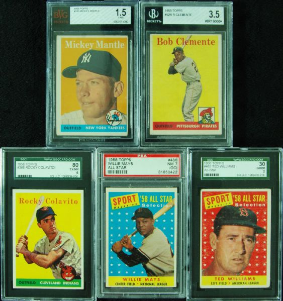 1958 Topps Baseball Complete Set (494)