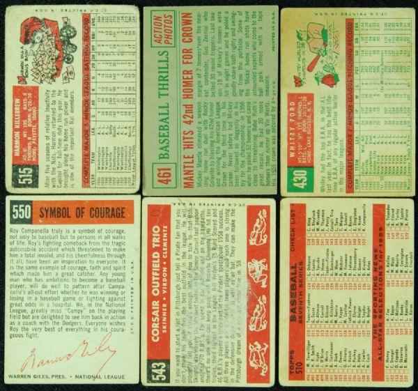 1959 Topps Baseball Complete Set (572)