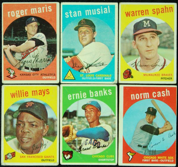 1959 Topps Baseball Complete Set (572)