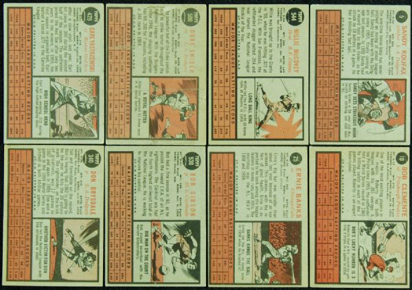 1962 Topps Baseball Complete Set (598)