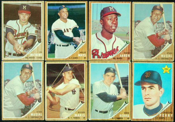 1962 Topps Baseball Complete Set (598)