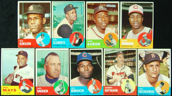 1963 Topps Baseball Complete Set (576)