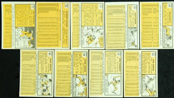 1963 Topps Baseball Complete Set (576)