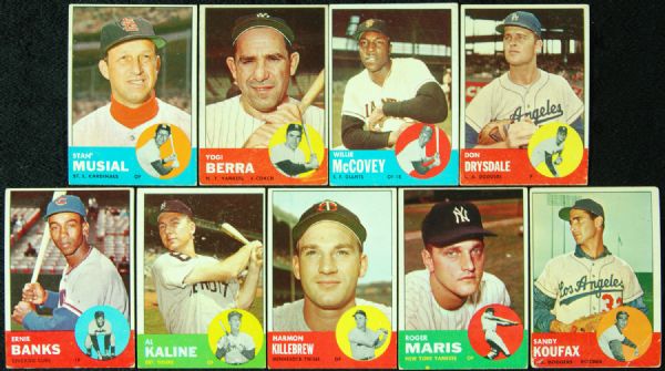 1963 Topps Baseball Complete Set (576)