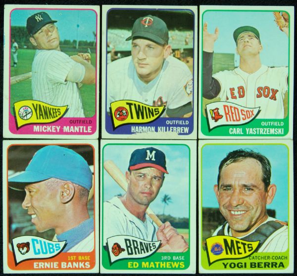 1965 Topps Baseball Complete Set (598)