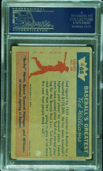 1959 Fleer Life of Ted Williams Complete Set (80)