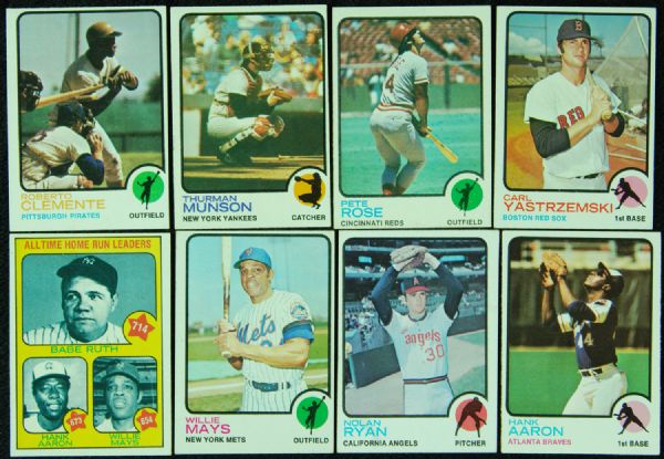 1973 and 1974 Topps Baseball Complete Sets (1,320)