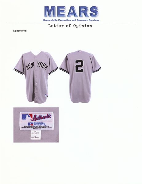 Derek Jeter Game-Used 2002 Yankees Jersey (MEARS A5)