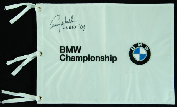 Lanny Wadkins Signed BMW Championship Flag