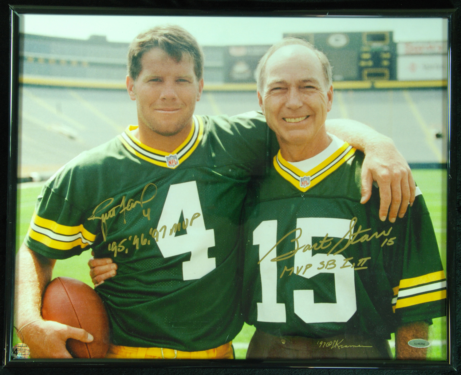 Lot Detail - Brett Favre & Bart Starr Autographed & Multi