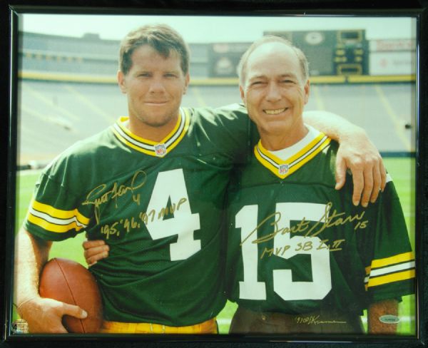 Brett Favre & Bart Starr Signed 16x20 Photo (PSA/DNA)