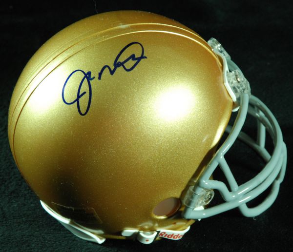 Joe Montana Signed Notre Dame Mini-Helmet (PSA/DNA)