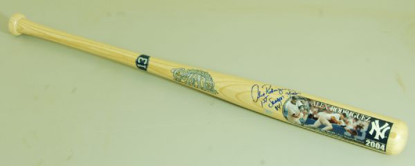 Alex Rodriguez Signed Cooperstown Decal Bat (PSA/DNA)