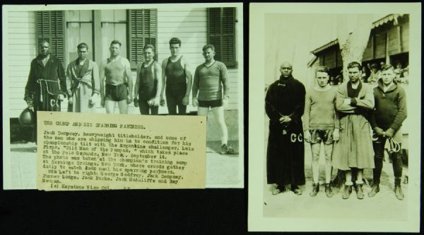 Jack Dempsey & Sparring Partners Original Photos (2)