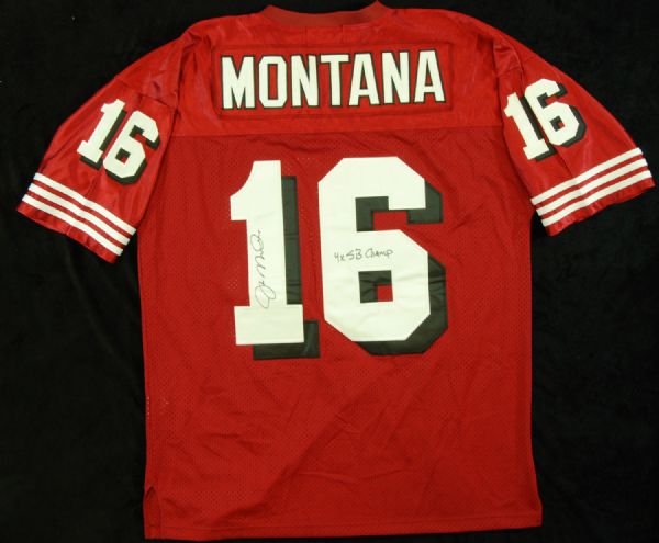 Joe Montana Signed 49ers Jersey 4x SB Champ