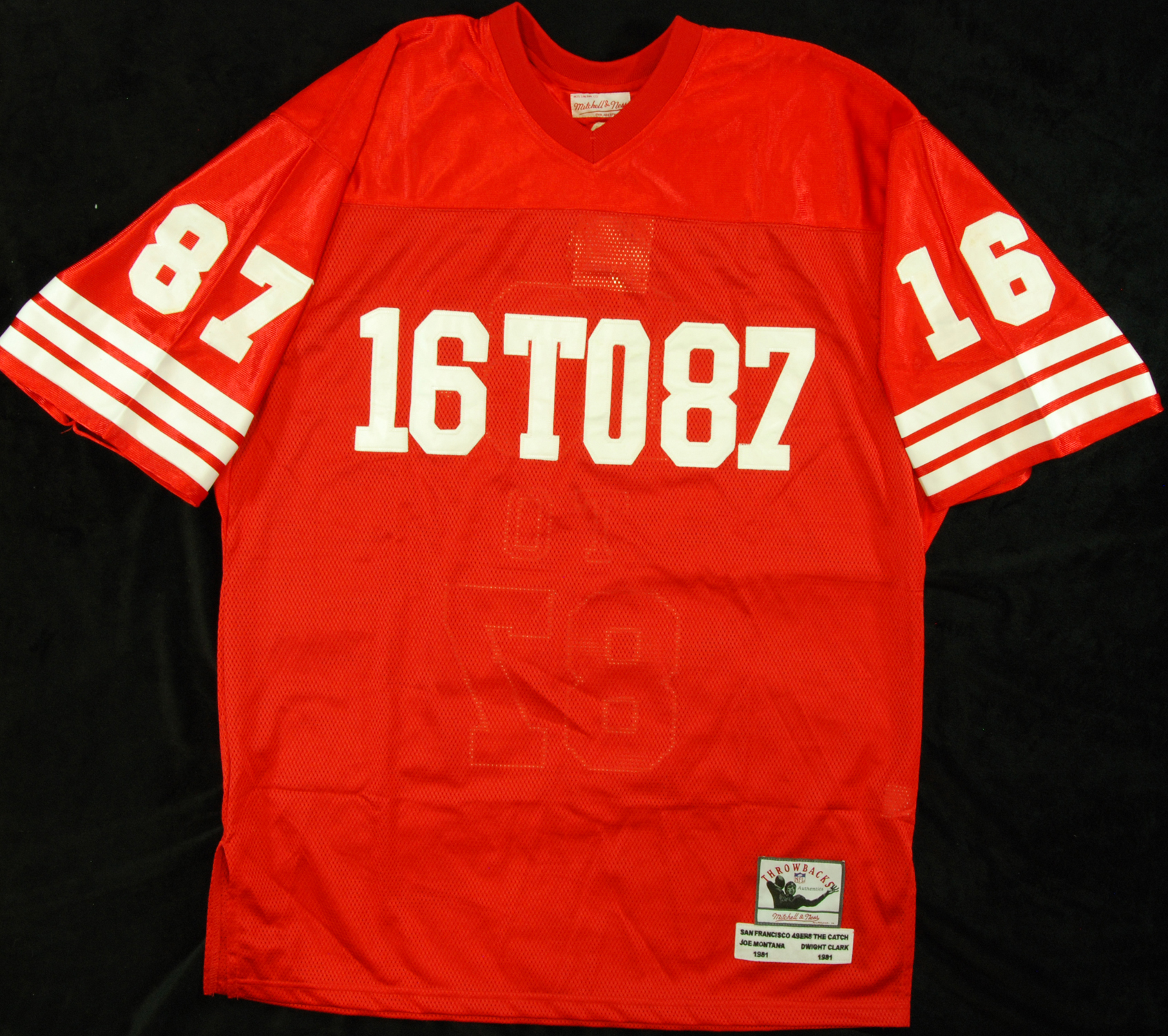 Sold at Auction: Autographed Dwight Clark San Francisco 49ers NFL Jersey