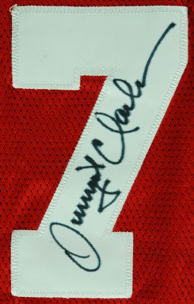 Joe Montana & Dwight Clark Signed The Catch Jersey with Play Diagram (PSA/DNA)