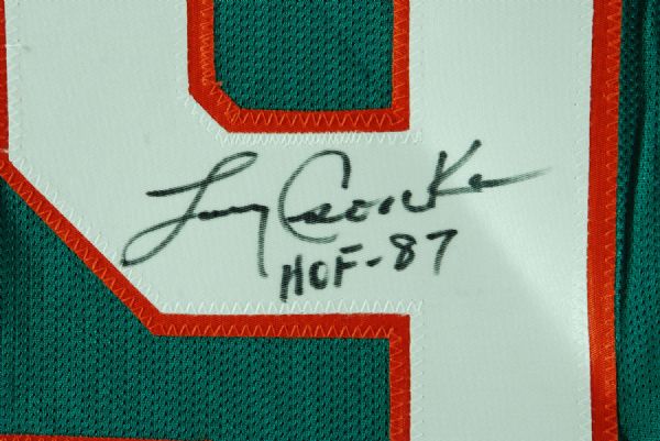 Larry Csonka Signed Dolpins Jersey HOF 87 (PSA/DNA)