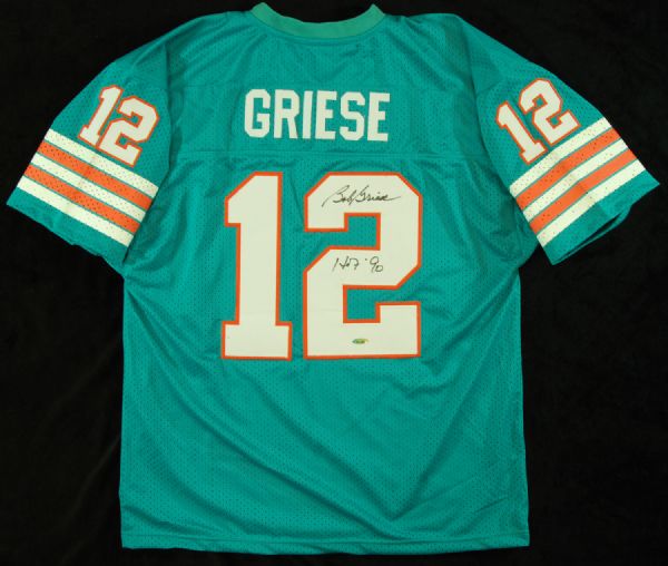 Bob Griese Signed Dolphins Jersey HOF 90 (PSA/DNA)