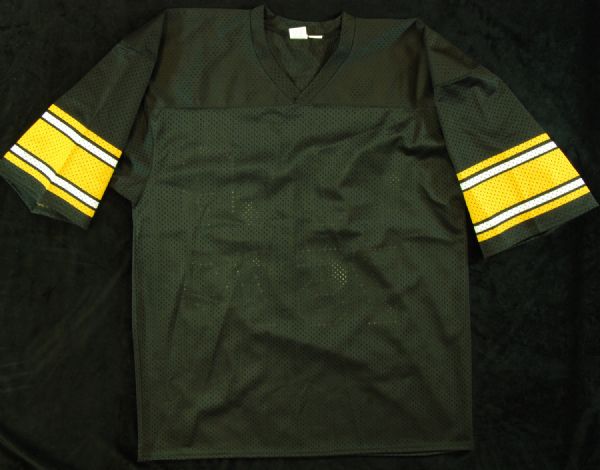 Joe Greene, LC Greenwood, Dwight White & Ernie Holmes Signed Steel Curtain Jersey (PSA/DNA)