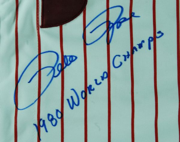 Pete Rose Signed Phillies Jersey  1980 World Champs (PSA/DNA)