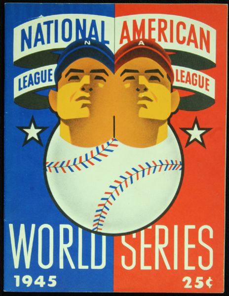 1945 World Series Program Signed by Pafko & Cavarreta